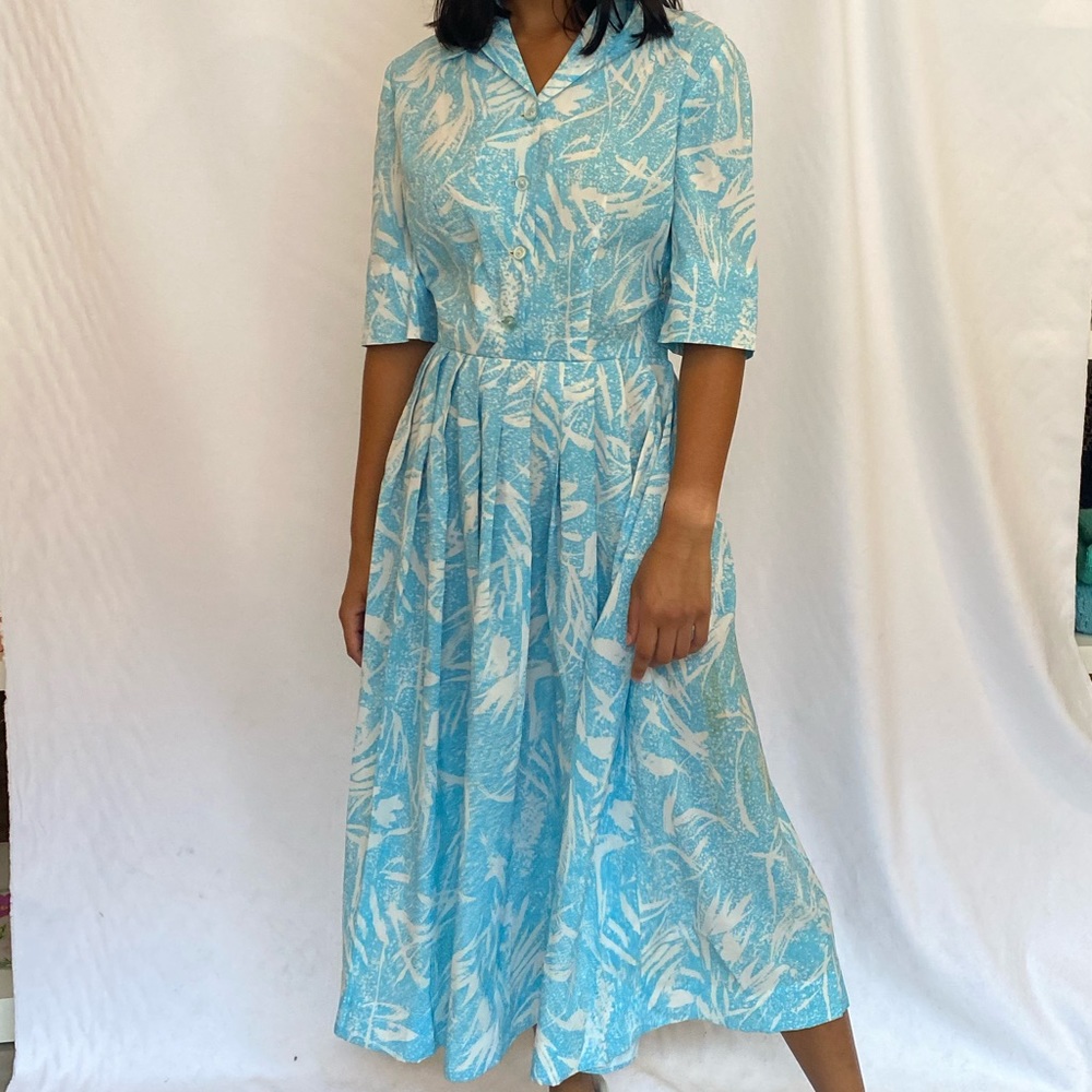 Light Blue 1950s day dress